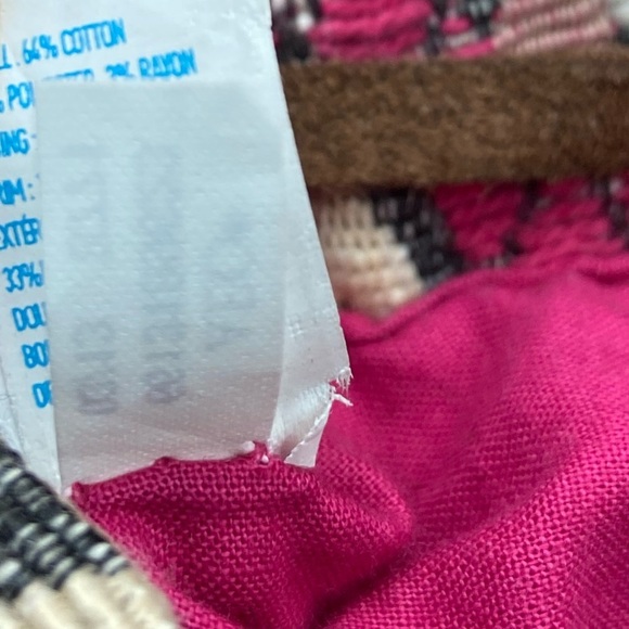 American Eagle Boho Chic Aztec-Print Mini Backpack Woven Multicolor - Picture 8 of 9